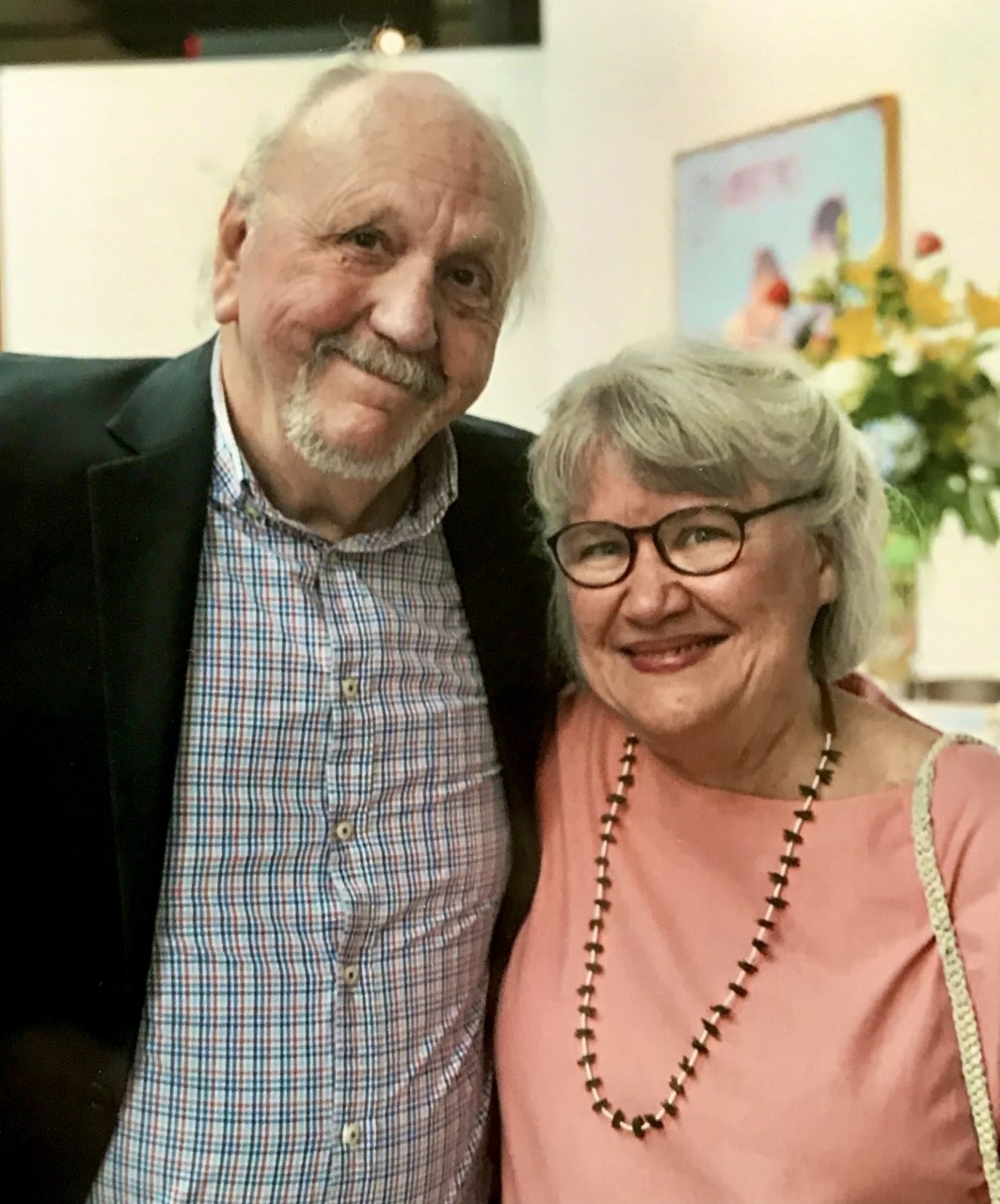 Cathy and Fred Fussell standing side-by-side.