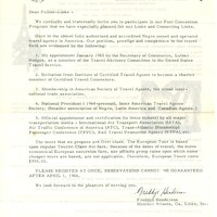 Links, Atlanta Post-Convention Tour Ad for the Henderson Travel Service agency listing Freddye Henderson's and the Travel Agency's many accolades, solidifying their strong place in the industry.